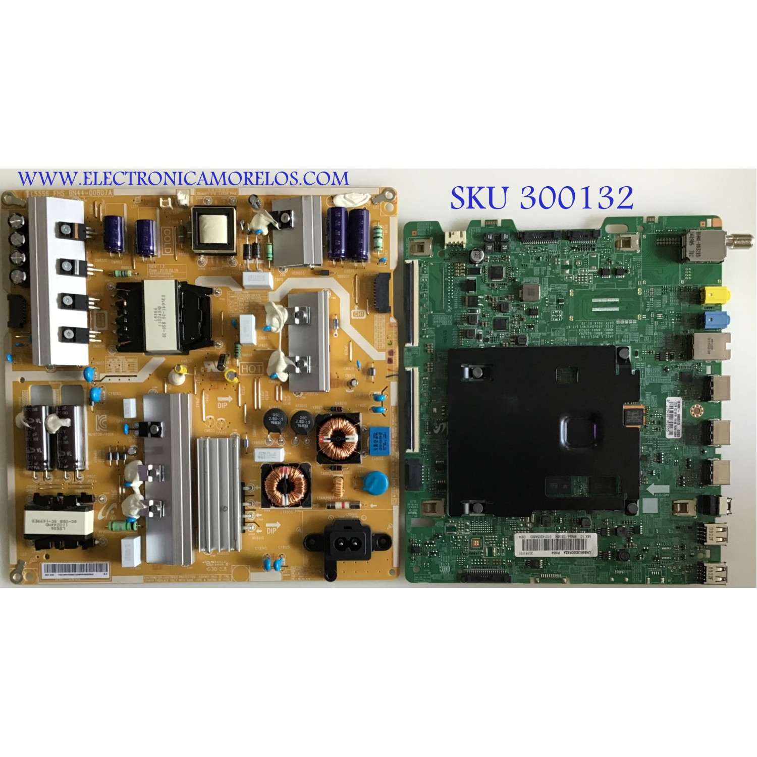 KIT DE TARJETAS PARA TV SAMSUNG / NUMERO DE PARTE MAIN BN94-10838R / BN41-02528A / BN97-10651D / BN9410838R / NUMERO DE PARTE FUENTE BN4400807A / L55S6_FHS / BN44-00807A / PANEL CY-GK055HGHV4H / MODELO UN55KU630D / UN55KU630DFXZA CJ05